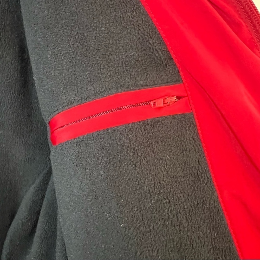 LIZ CLAIBORNE WATER REPELLENT Down Jacket Insulation Hooded Red Sz S Outdoor - Picture 13 of 16
